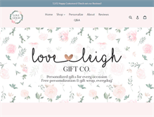 Tablet Screenshot of loveleighgifts.com